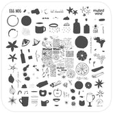 Cozy Bevvys (CjS-C-55)  - CJS Medium Stamping Plate